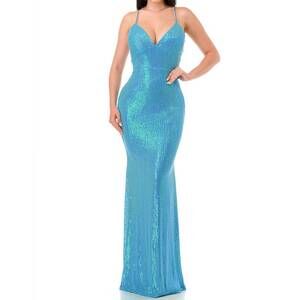 NEW LOVESOME skylar maxi dress in blue